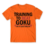 Kép 15/24 - Narancs Dragon Ball férfi rövid ujjú póló - Training to beat Goku