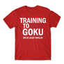 Kép 1/24 - Piros Dragon Ball férfi rövid ujjú póló - Training to beat Goku
