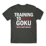 Kép 19/24 - Sötétszürke Dragon Ball férfi rövid ujjú póló - Training to beat Goku