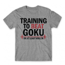 Kép 20/24 - Sportszürke Dragon Ball férfi rövid ujjú póló - Training to beat Goku