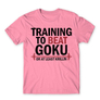 Kép 22/24 - Világos rózsaszín Dragon Ball férfi rövid ujjú póló - Training to beat Goku