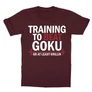 Bordó Dragon Ball gyerek rövid ujjú póló - Training to beat Goku