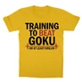 Sárga Dragon Ball gyerek rövid ujjú póló - Training to beat Goku