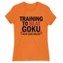 Narancs Dragon Ball női rövid ujjú póló - Training to beat Goku