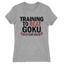 Sportszürke Dragon Ball női rövid ujjú póló - Training to beat Goku