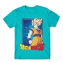 Atollkék Dragon Ball férfi rövid ujjú póló - Goku Dragon Ball Z