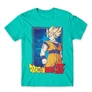 Türkiz Dragon Ball férfi rövid ujjú póló - Goku Dragon Ball Z