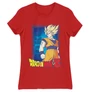 Piros Dragon Ball női rövid ujjú póló - Goku Dragon Ball Z