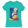 Türkiz Dragon Ball női rövid ujjú póló - Goku Dragon Ball Z