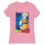 Világos rózsaszín Dragon Ball női rövid ujjú póló - Goku Dragon Ball Z