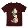 Bordó Hősakadémia férfi rövid ujjú póló - BNHA - Kacchan