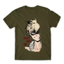 Khaki Hősakadémia férfi rövid ujjú póló - BNHA - Kacchan