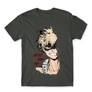 Sötétszürke Hősakadémia férfi rövid ujjú póló - BNHA - Kacchan