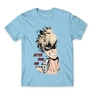 Világoskék Hősakadémia férfi rövid ujjú póló - BNHA - Kacchan