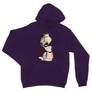 Sötétlila Hősakadémia unisex kapucnis pulóver - BNHA - Kacchan