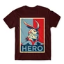 Bordó Hősakadémia férfi rövid ujjú póló - Boku no Hero Academia - All Might