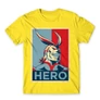 Citromsárga Hősakadémia férfi rövid ujjú póló - Boku no Hero Academia - All Might