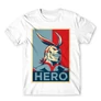 Fehér Hősakadémia férfi rövid ujjú póló - Boku no Hero Academia - All Might