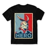Fekete Hősakadémia férfi rövid ujjú póló - Boku no Hero Academia - All Might