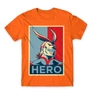 Narancs Hősakadémia férfi rövid ujjú póló - Boku no Hero Academia - All Might