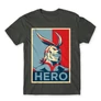 Sötétszürke Hősakadémia férfi rövid ujjú póló - Boku no Hero Academia - All Might