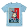 Világoskék Hősakadémia férfi rövid ujjú póló - Boku no Hero Academia - All Might