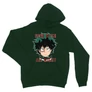 Sötétzöld Hősakadémia unisex kapucnis pulóver - Hero With All Might