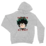 Sportszürke Hősakadémia unisex kapucnis pulóver - Hero With All Might