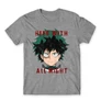Sportszürke Hősakadémia férfi rövid ujjú póló - Hero With All Might