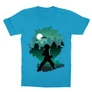 Atollkék Hősakadémia gyerek rövid ujjú póló - Izuku silhouette