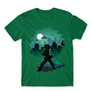 Kép 24/24 - Zöld Hősakadémia férfi rövid ujjú póló - Izuku silhouette
