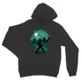 Sötétszükre Hősakadémia unisex kapucnis pulóver - Izuku silhouette