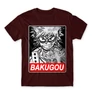 Bordó Hősakadémia férfi rövid ujjú póló - Bakugou