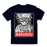 Sötétkék Hősakadémia férfi rövid ujjú póló - Bakugou