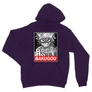 Sötétlila Hősakadémia unisex kapucnis pulóver - Bakugou