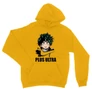 Sárga Hősakadémia unisex kapucnis pulóver - Midoriya Izuki