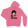Világos rózsaszín Hősakadémia unisex kapucnis pulóver - BNHA - Kacchan
