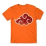 Narancs Naruto férfi rövid ujjú póló - Akatsuki Cloud Logo