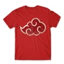 Piros Naruto férfi rövid ujjú póló - Akatsuki Cloud Logo