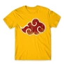 Sárga Naruto férfi rövid ujjú póló - Akatsuki Cloud Logo