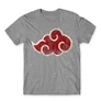 Sportszürke Naruto férfi rövid ujjú póló - Akatsuki Cloud Logo