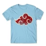 Világoskék Naruto férfi rövid ujjú póló - Akatsuki Cloud Logo