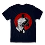 Sötétkék Naruto férfi rövid ujjú póló - Kakashi Sharingan