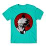 Kép 21/24 - Türkiz Naruto férfi rövid ujjú póló - Kakashi Sharingan