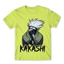 Almazöld Naruto férfi rövid ujjú póló - Kakashi graphic
