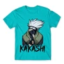 Atollkék Naruto férfi rövid ujjú póló - Kakashi graphic
