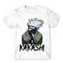 Fehér Naruto férfi rövid ujjú póló - Kakashi graphic