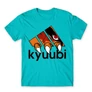 Atollkék Naruto férfi rövid ujjú póló - Kyuubi Adidas