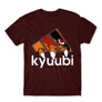 Bordó Naruto férfi rövid ujjú póló - Kyuubi Adidas