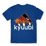 Királykék Naruto férfi rövid ujjú póló - Kyuubi Adidas